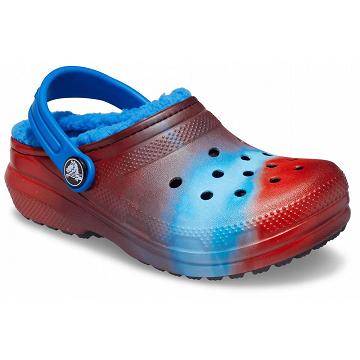 Crocs Classic Lined Out of This World Boys' Clogs Red | Australia 1329EBCX